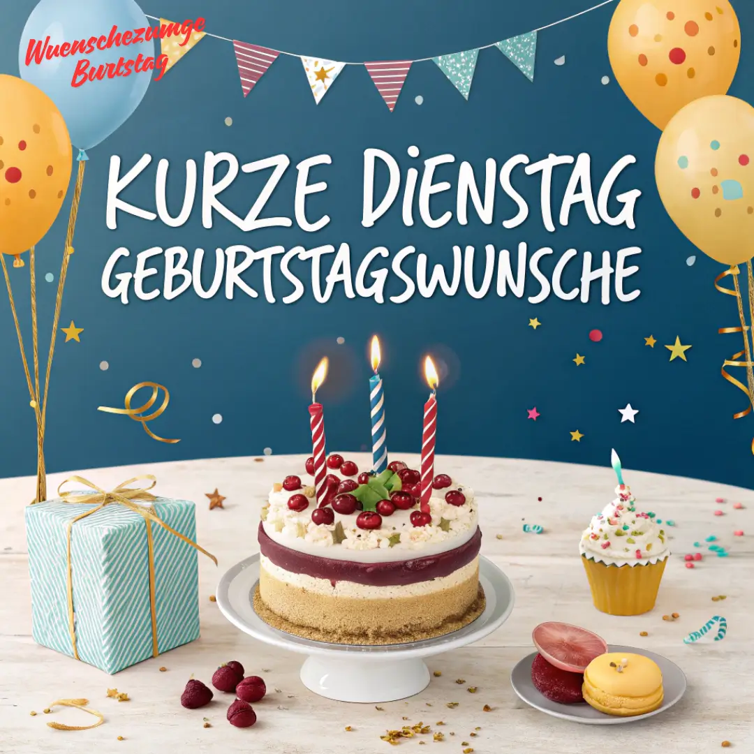 Kurze Dienstag Geburtstagswünsche