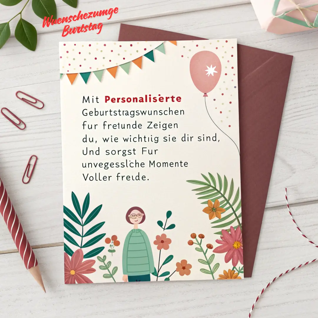 Persönliche Geburtstagswünsche für Freunde