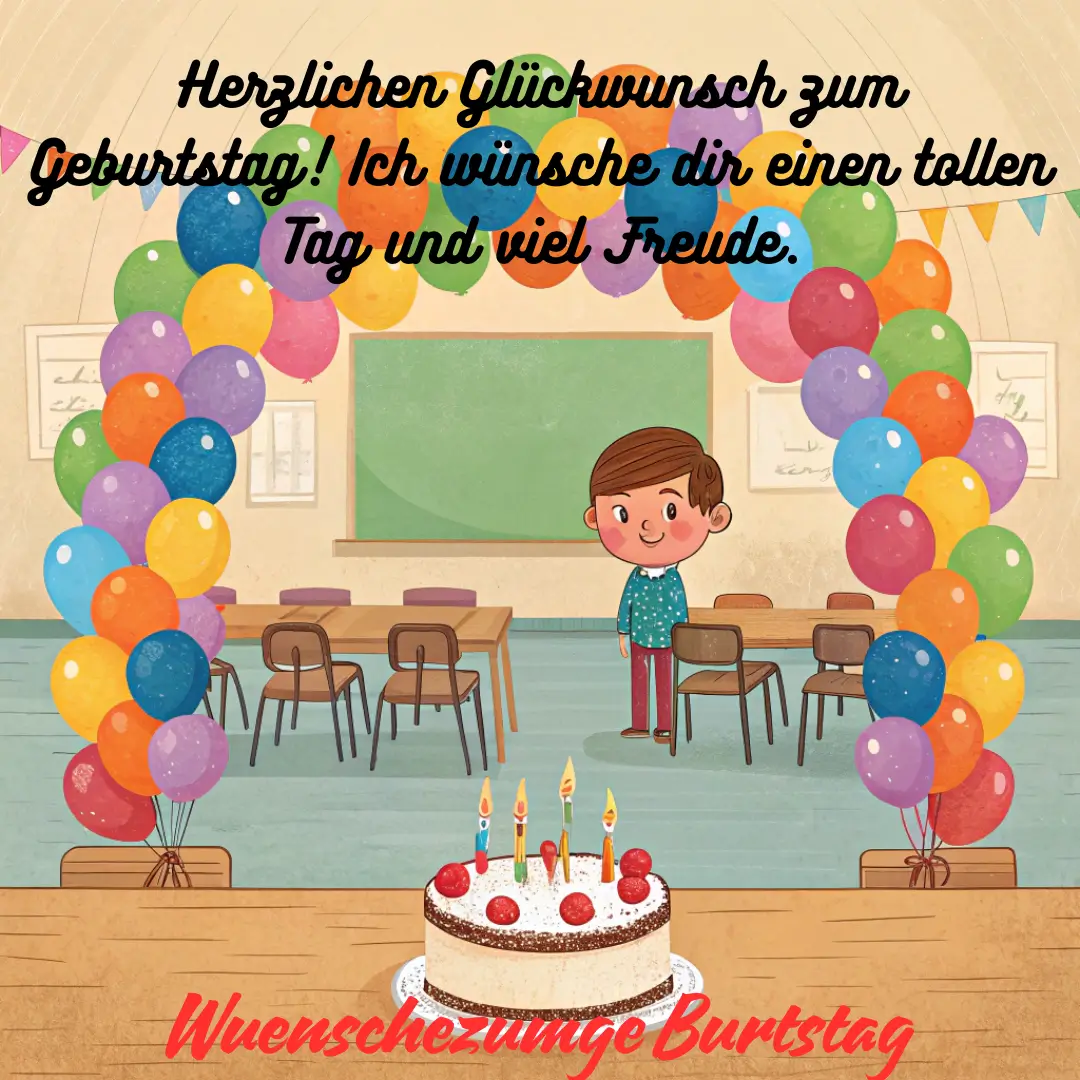 Einfache Geburtstagswünsche für Schüler