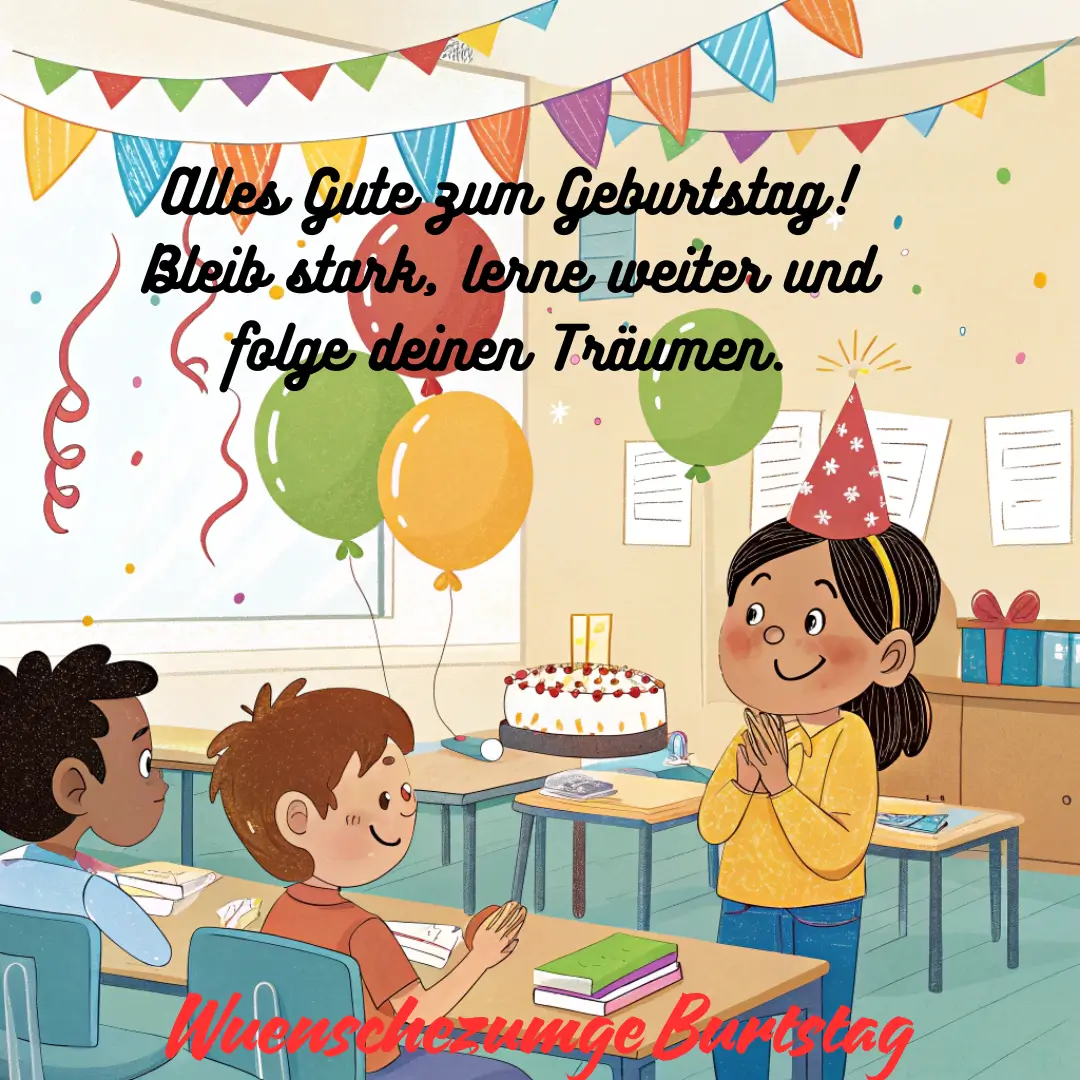 Ermutigende Geburtstagswünsche für Schüler