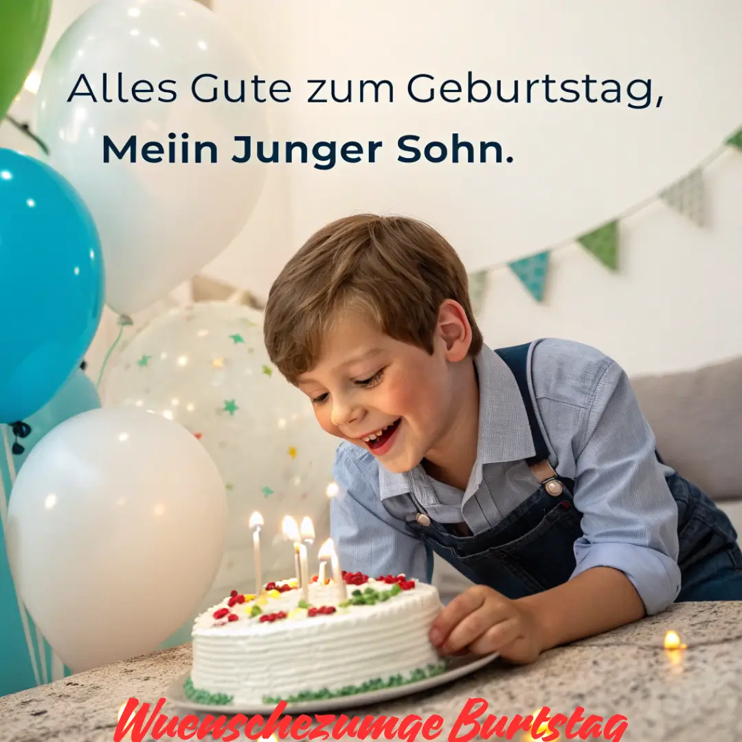 Geburtstagswünsche für jungen Sohn