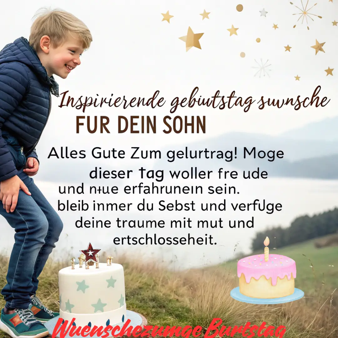 Inspirierende Geburtstagswünsche für Sohn