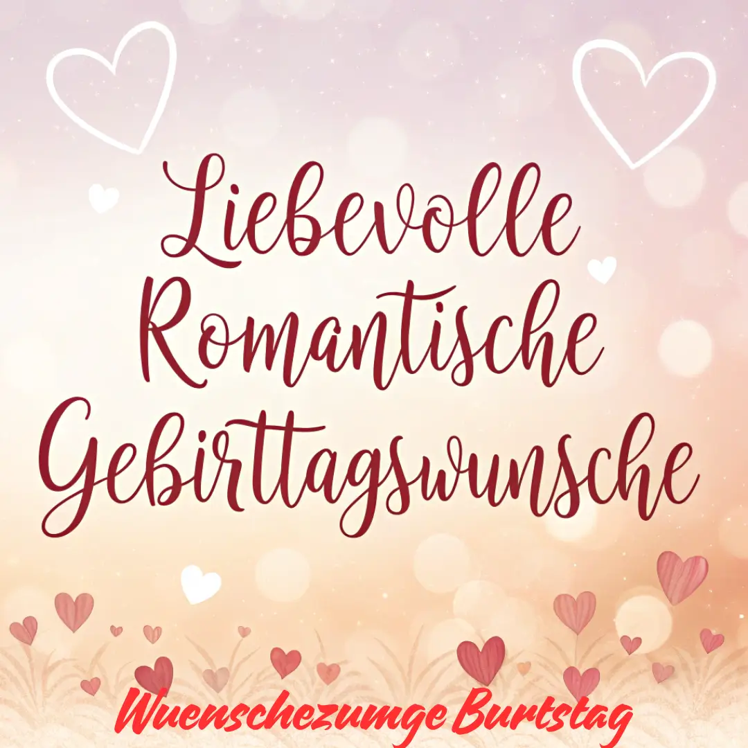 Liebevolle Romantische Geburtstagswünsche
