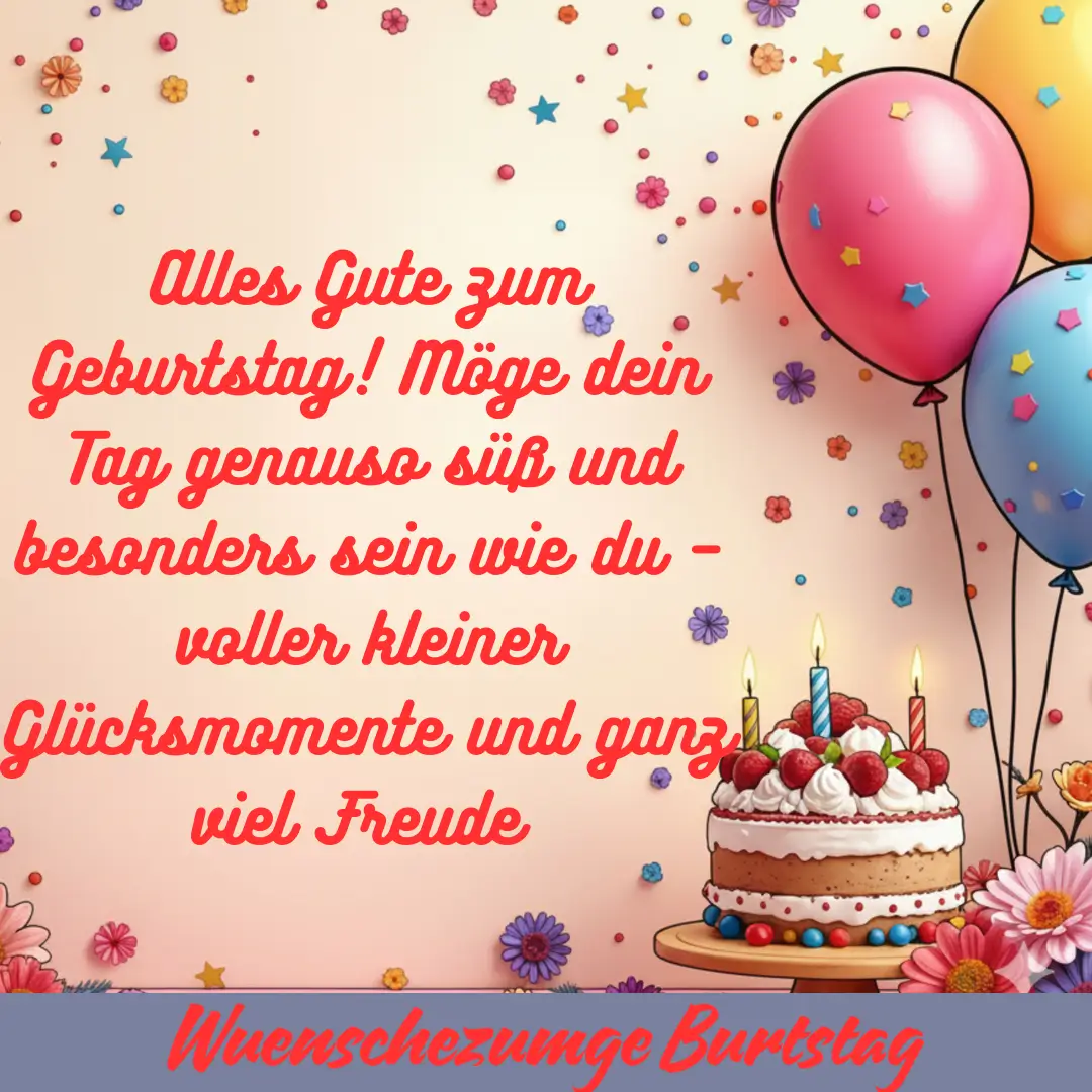 Süße Moderne Geburtstagswünsche