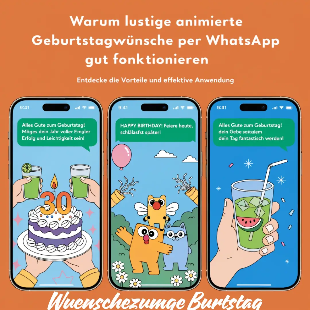 Warum lustige animierte Geburtstagswünsche per WhatsApp so gut funktionieren