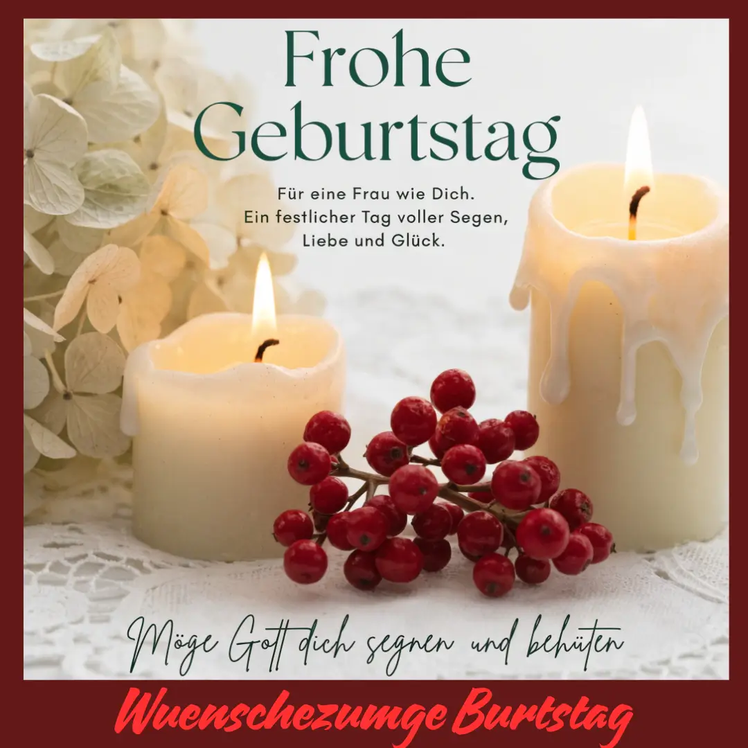 Christliche Geburtstagswünsche für Frauen