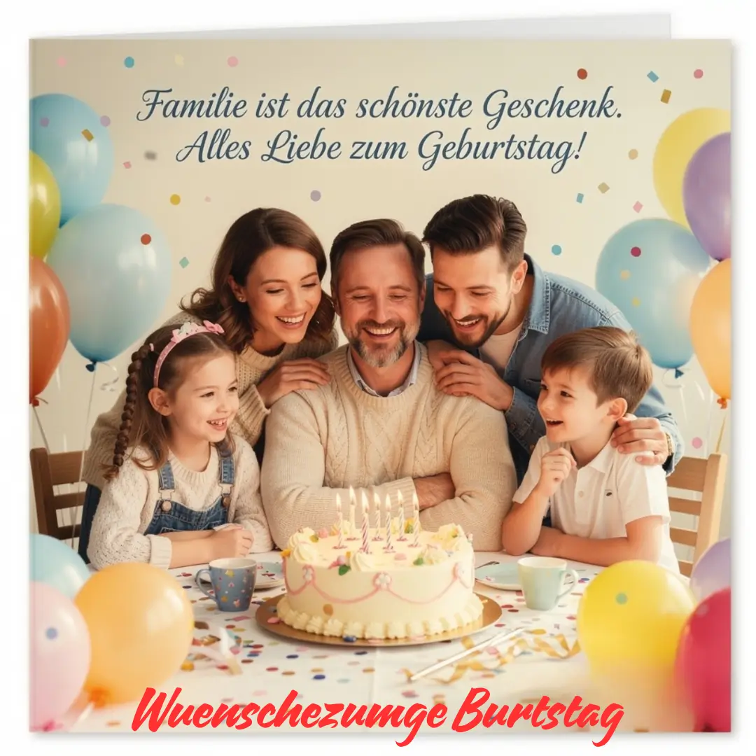 Kurz geburtstagssprüche für Familie