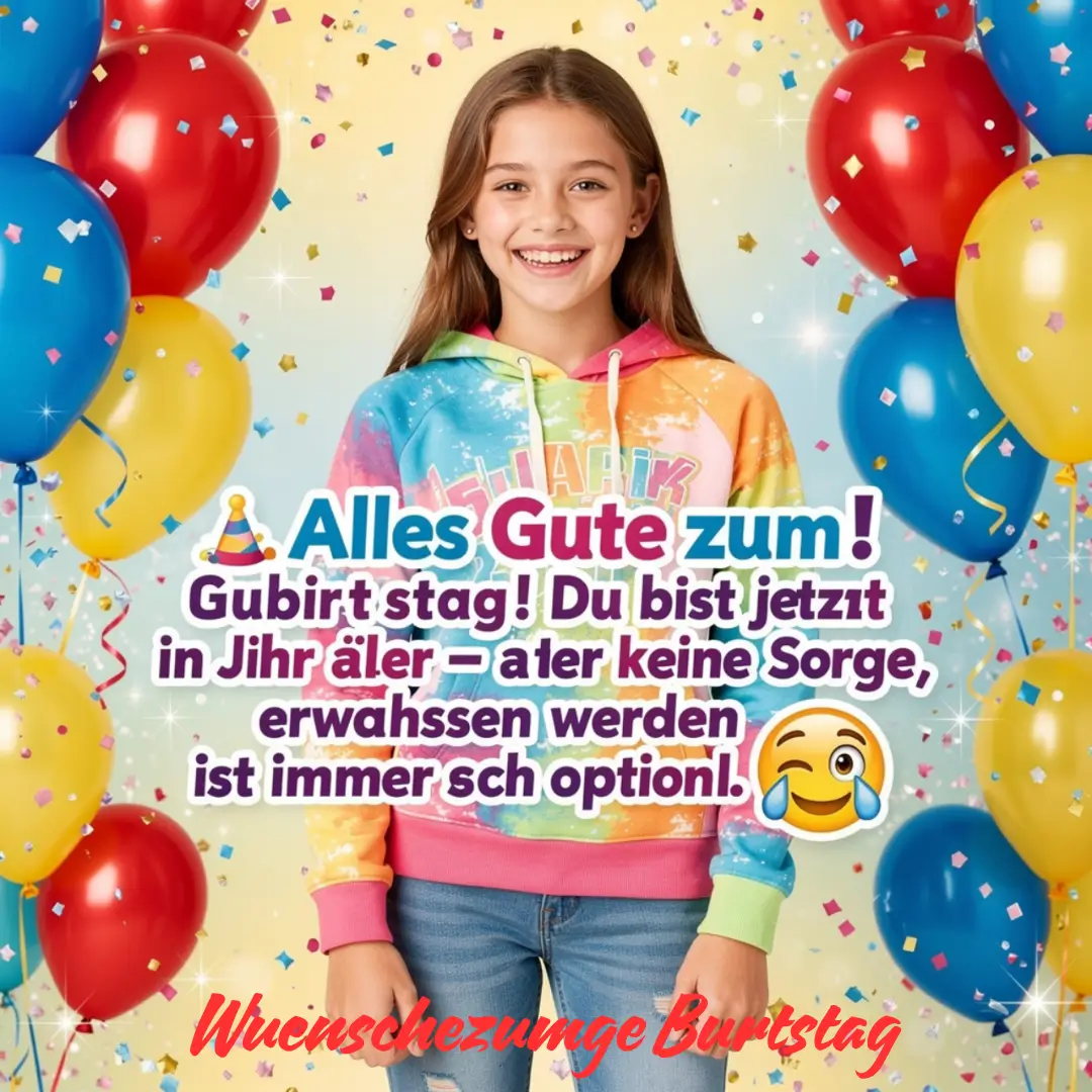 Lustige geburtstagswünsche jugendlich