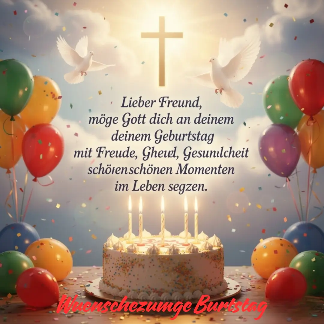 Religiöse Geburtstagswünsche für Freunde