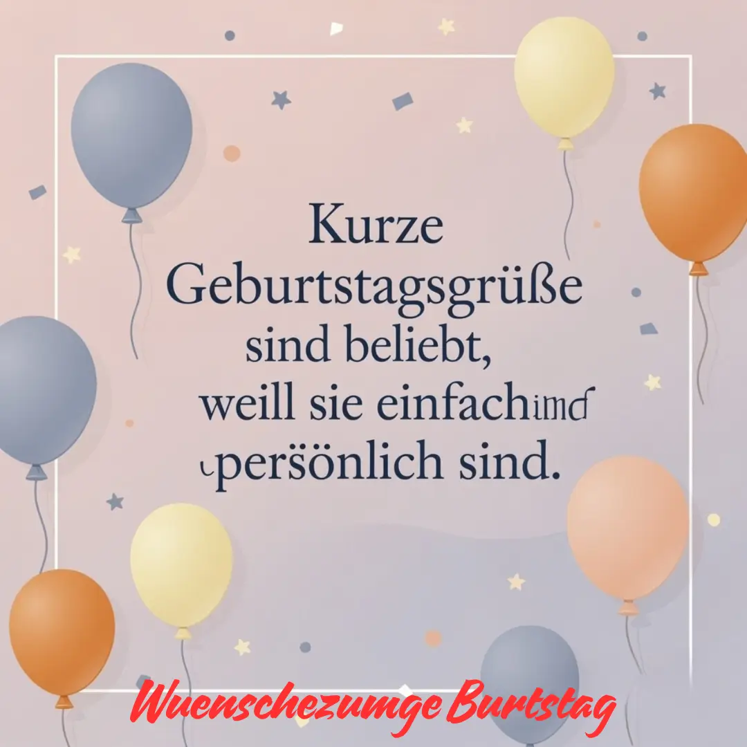 Warum kurze Geburtstagsgrüße so beliebt sind