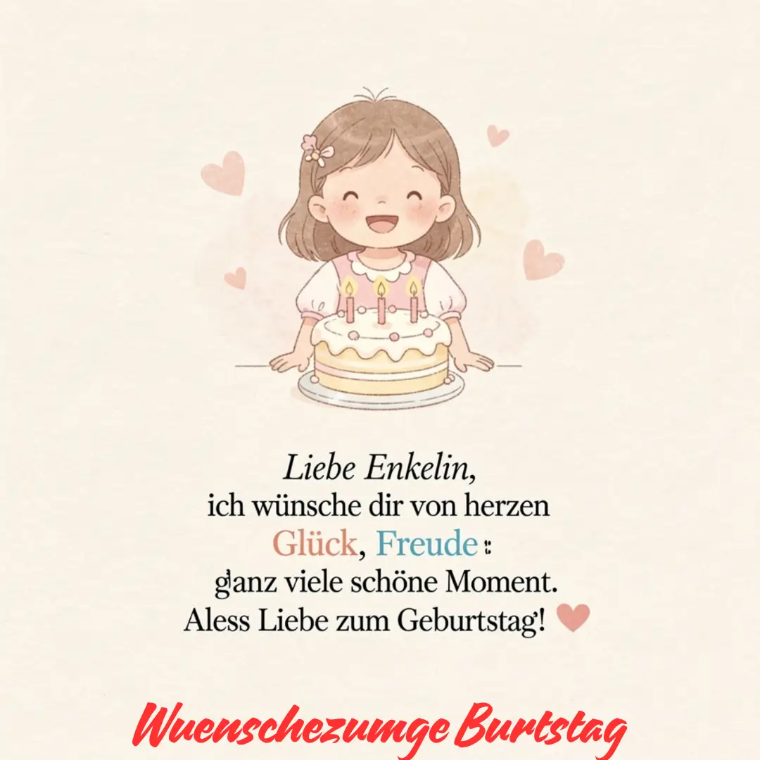 Bester geburtstagswunsch für enkelin
