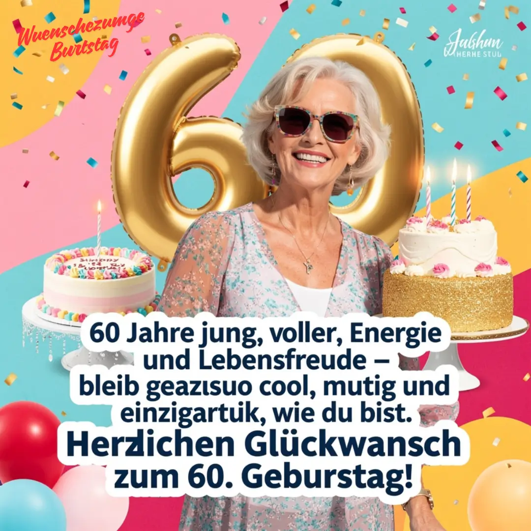 Mit 60 Strahlt Eine Frau Am Hellsten — Diese Wünsche! 3 Coole geburtstagswünsche 60 frau