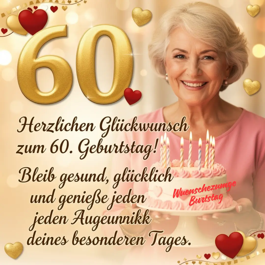 Mit 60 Strahlt Eine Frau Am Hellsten — Diese Wünsche! 9 Kurze geburtstagswünsche 60 frau