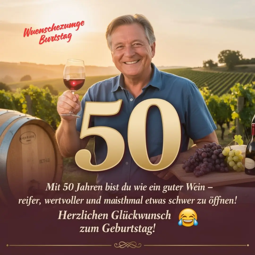 Wer sagt dass 50 alt ist Die besten Wünsche 4 Lustige Geburtstagswünsche zum 50