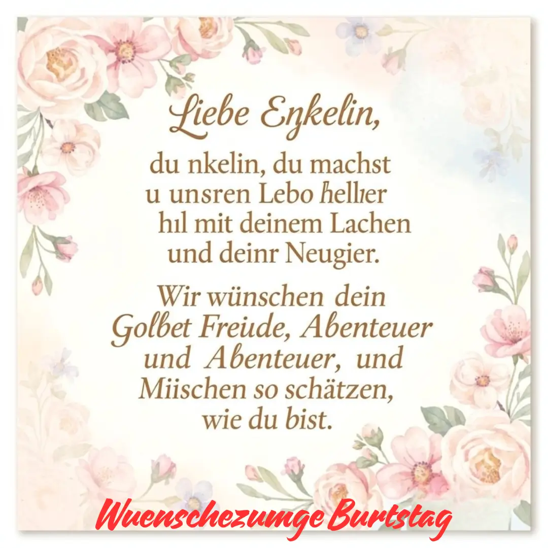 Was einen guten geburtstagswunsch für enkelin besonders macht