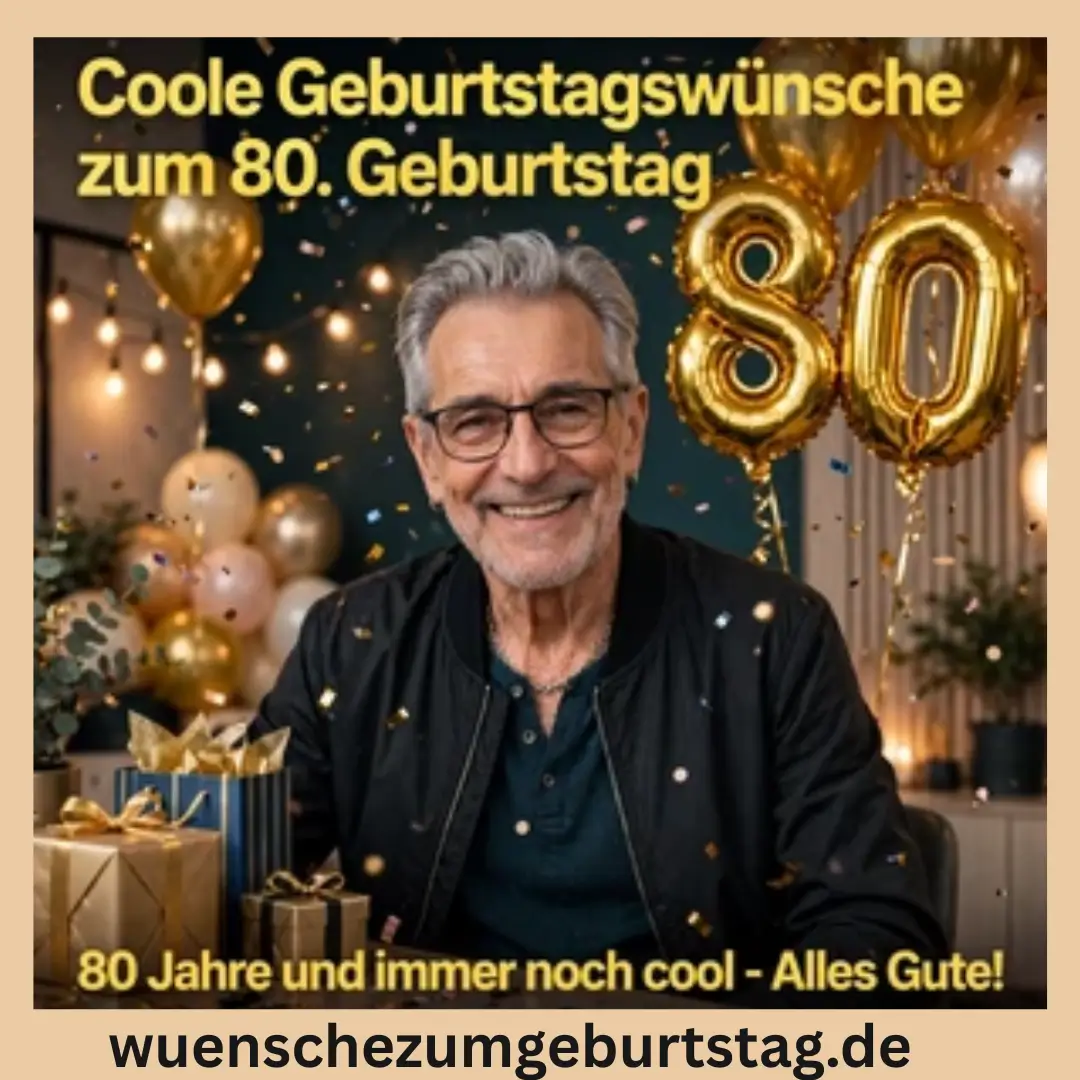 Geburtstagswünsche zum 80: 199+ Herzliche Sprüche 2 Coole Geburtstagswünsche zum 80. Geburtstag
