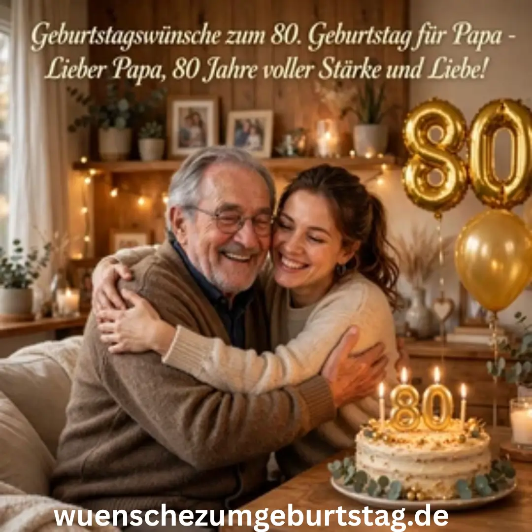 Geburtstagswünsche zum 80: 199+ Herzliche Sprüche 6 Geburtstagswünsche zum 80. Geburtstag für Papa