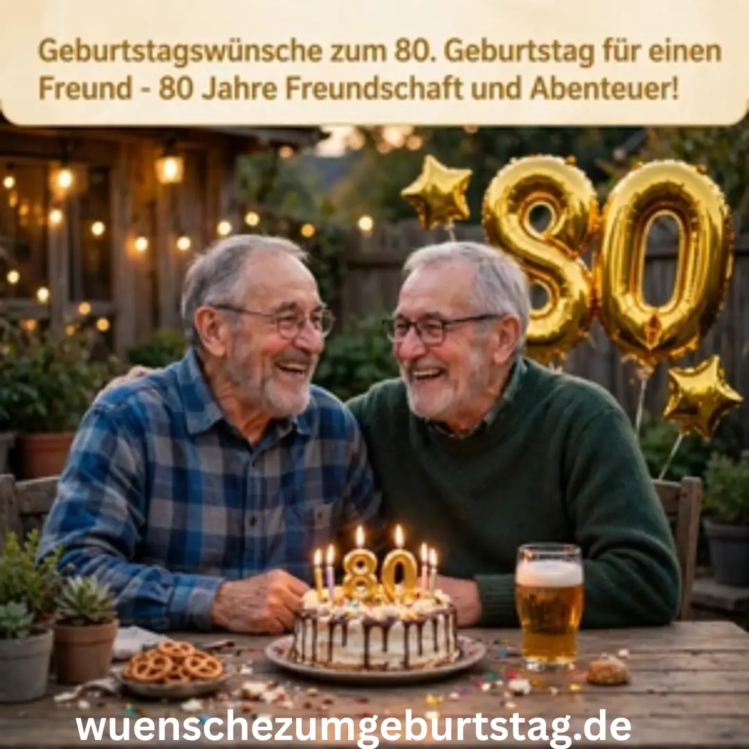 Geburtstagswünsche zum 80: 199+ Herzliche Sprüche 7 Geburtstagswünsche zum 80. Geburtstag für einen Freund
