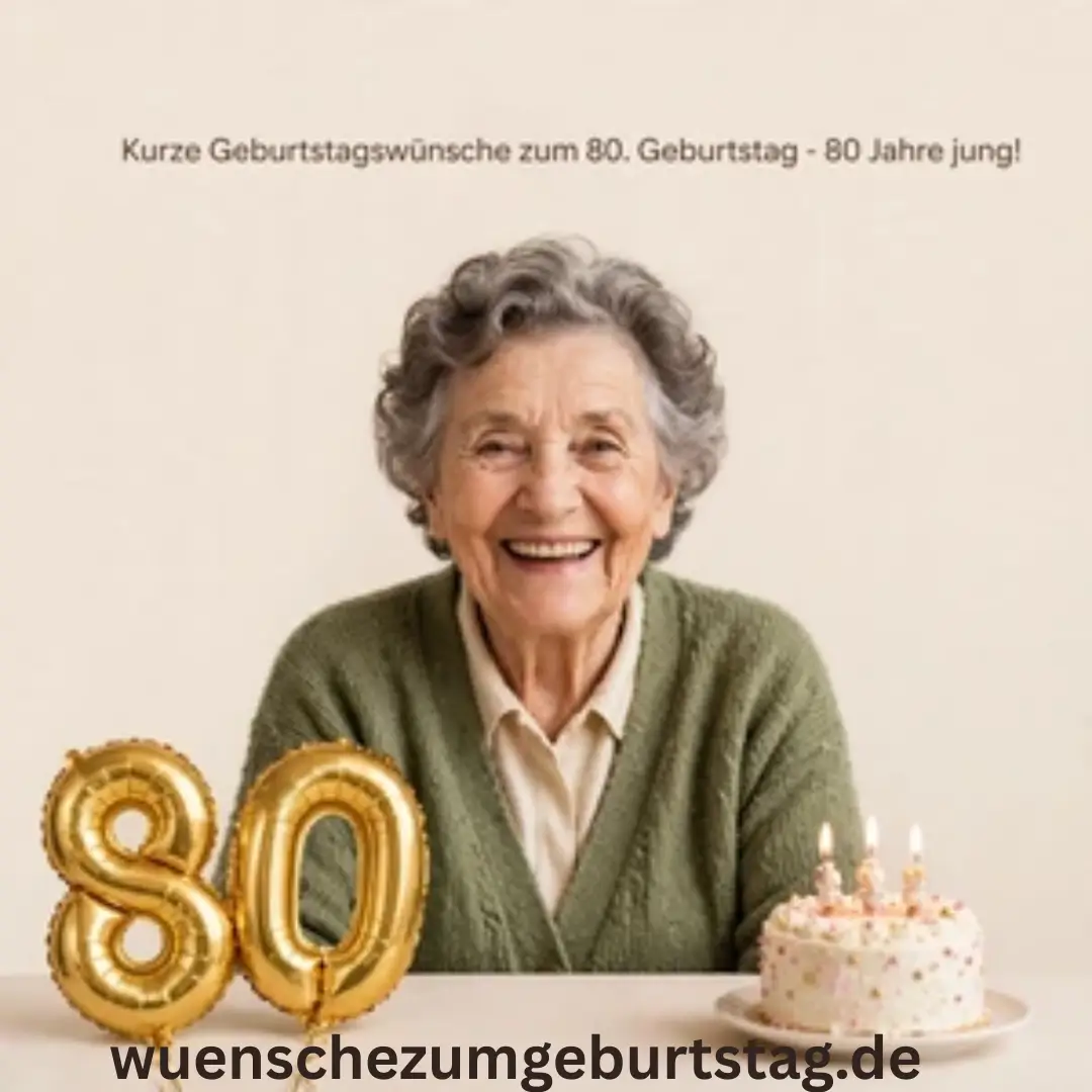 Geburtstagswünsche zum 80: 199+ Herzliche Sprüche 12 Kurze Geburtstagswünsche zum 80. Geburtstag