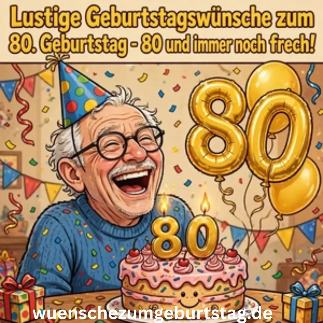 Geburtstagswünsche zum 80: 199+ Herzliche Sprüche 9 Lustige Geburtstagswünsche zum 80. Geburtstag