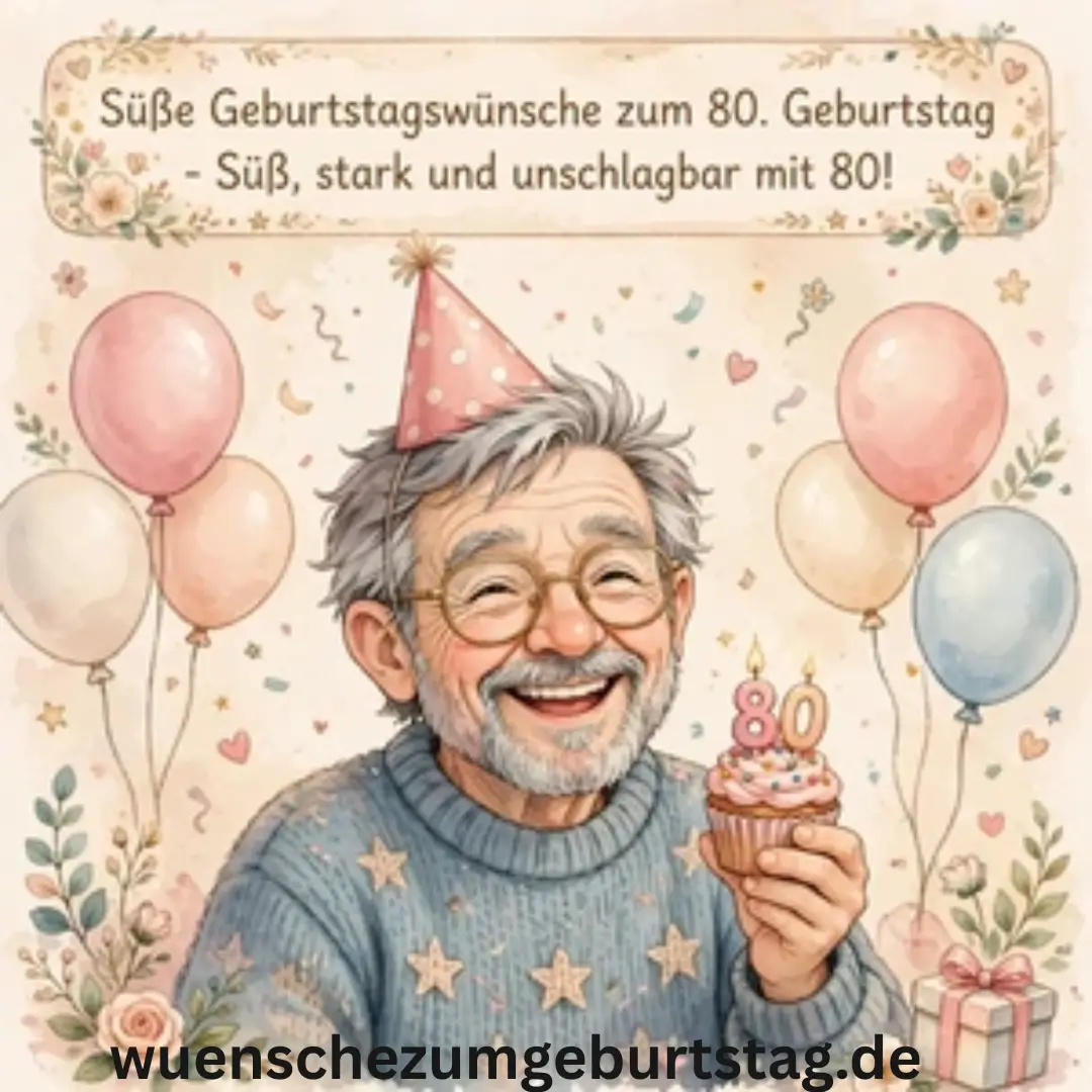 Geburtstagswünsche zum 80: 199+ Herzliche Sprüche 3 Süße Geburtstagswünsche zum 80. Geburtstag